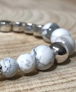 Alternative view of Strandperlen Armband JUIST white/silver