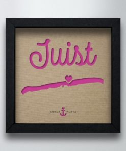 Alternative view of Insel-Silhouette im Quadrat Juist