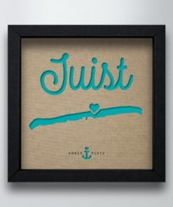 Kartonrahmen Juist türkis