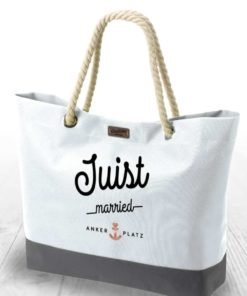 Strandtasche Juist married - weiss