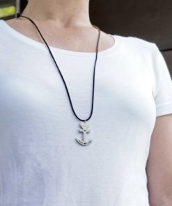 Alternative view of Halskette Anker-Anhänger Inselliebe