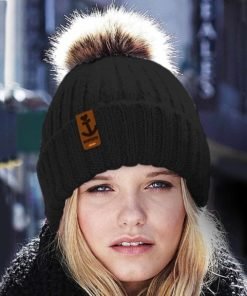beanie pom schwarz2