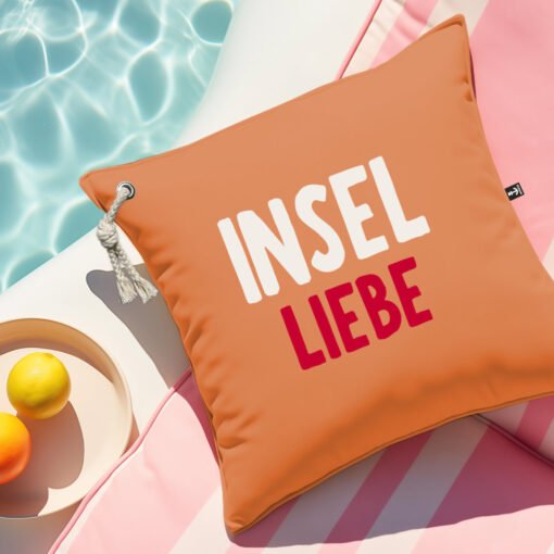 kissen outdoor inselliebe orange