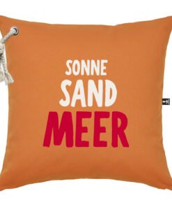 kissen outdoor sonne sand meer orange 2